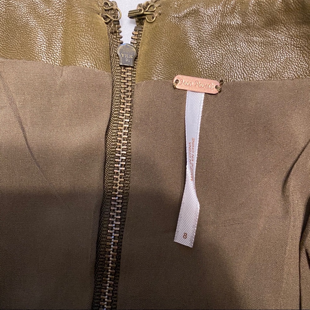 NWT Free People Modern Femme Vegan Leather Mini - Picture 6 of 7